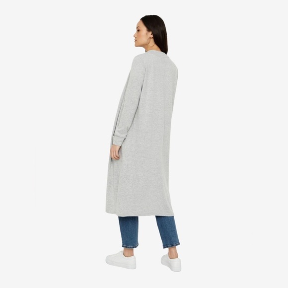 NOISY MAY | Gray Long Open Cardigan - Picture 9 of 13